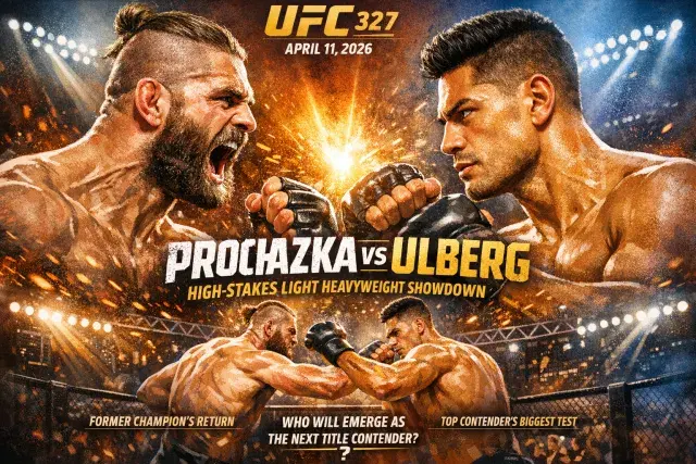 Prochazka and Ulberg Collide at UFC 327 in High-Stakes Light Heavyweight Bout